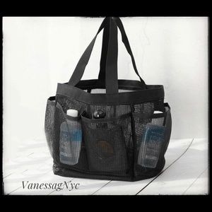 Bathroom Shower Storage Travel Portable Black NWOT